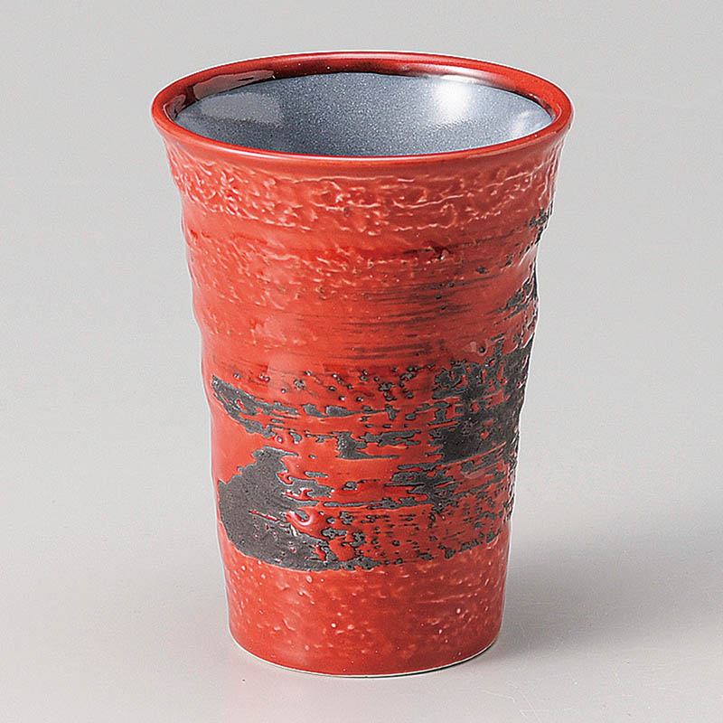 山万 32919-180 赤釉フリーカップ 1個（ご注文単位1個）【直送品】