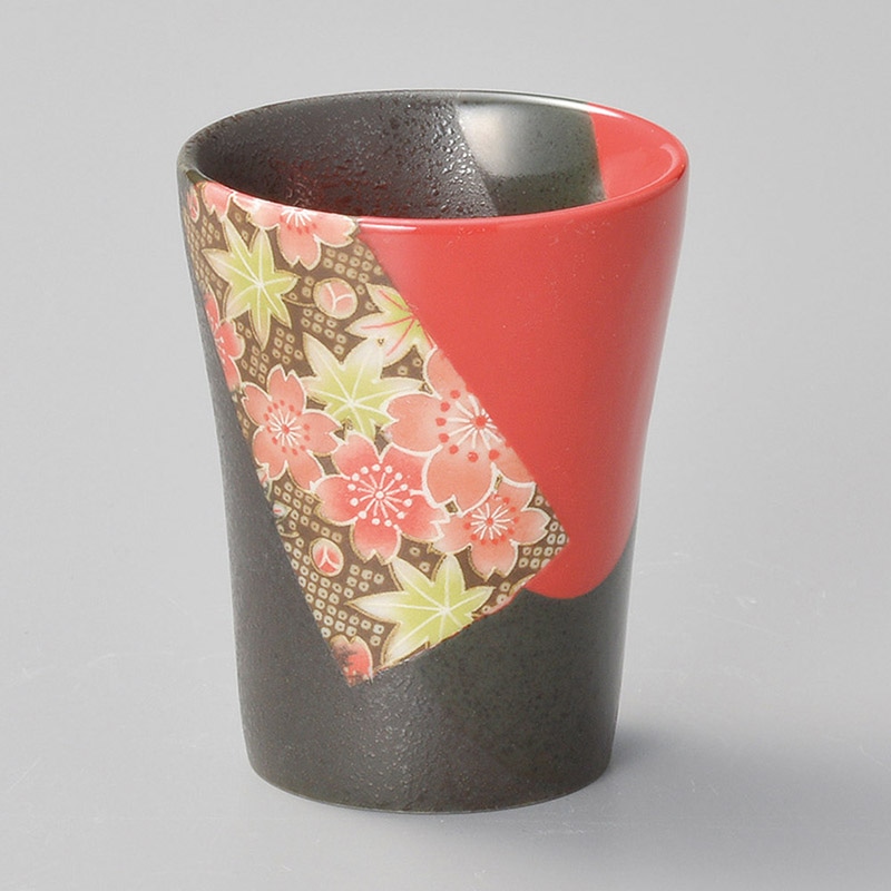 山万 32924-450 京桜赤流しフリーカップ 1個（ご注文単位1個）【直送品】
