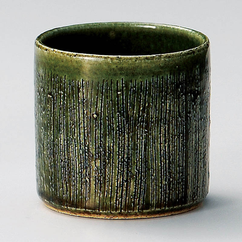 山万 33326-100 織部串目焼酎カップ 1個(ご注文単位1個)【直送品】