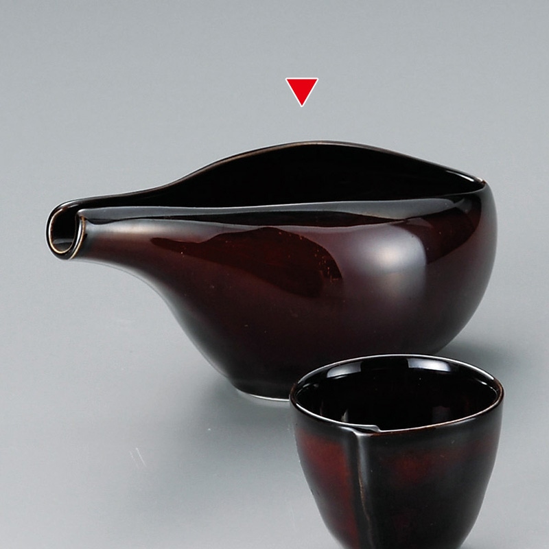 山万 33431-310 うるしブラウン冷酒器 1個(ご注文単位1個)【直送品】
