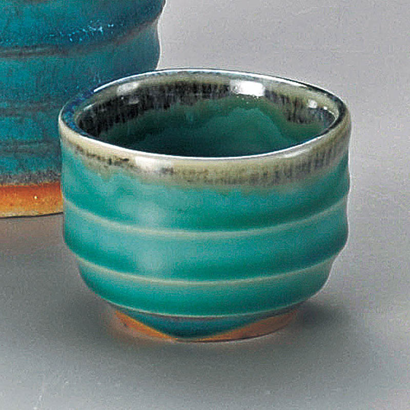 山万 33646-570 トルコブルー冷酒ぐい呑 1個（ご注文単位1個）【直送品】
