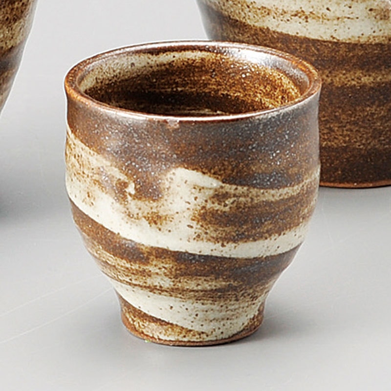 山万 33606-310 益子刷毛目冷酒盃 1個（ご注文単位1個）【直送品】