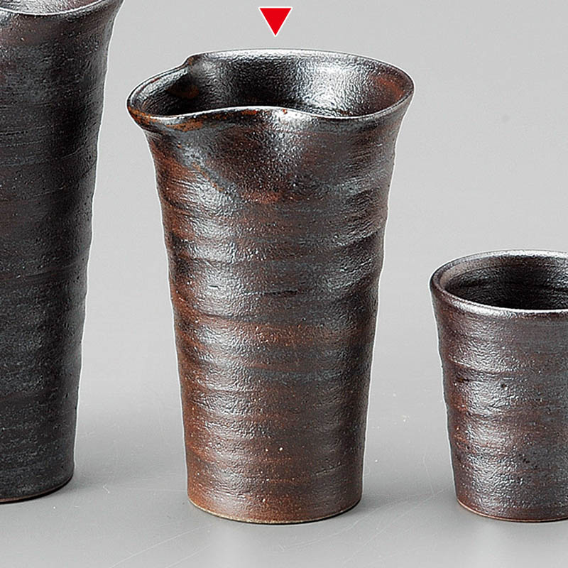 山万 33540-570 鉄砂片口酒器(小) 1個（ご注文単位1個）【直送品】