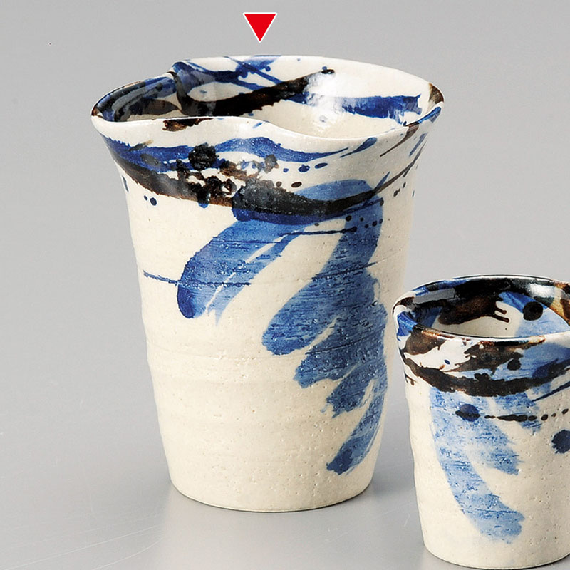 山万 33730-570 トビ青釉冷酒器 1個(ご注文単位1個)【直送品】