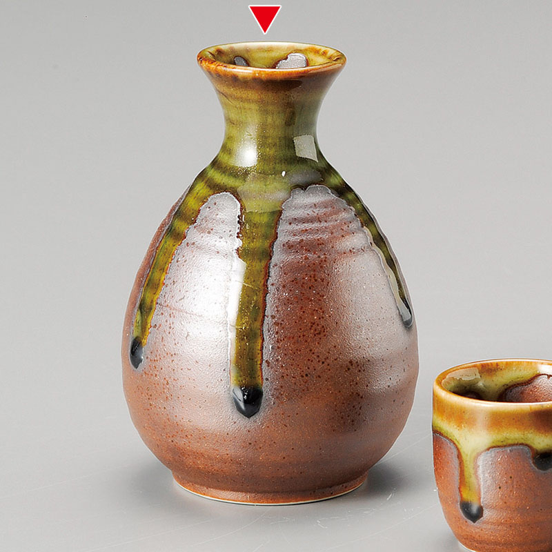 山万 34231-450 伊賀織部流し徳利 大 1個(ご注文単位1個)【直送品】