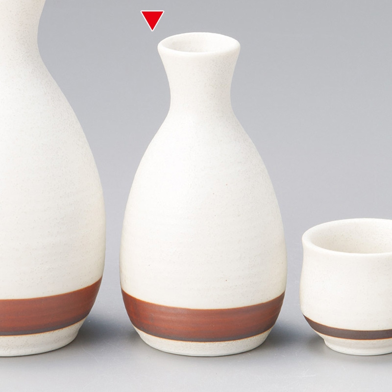 山万 34044-190 白結晶ライン1合徳利 1個(ご注文単位1個)【直送品】
