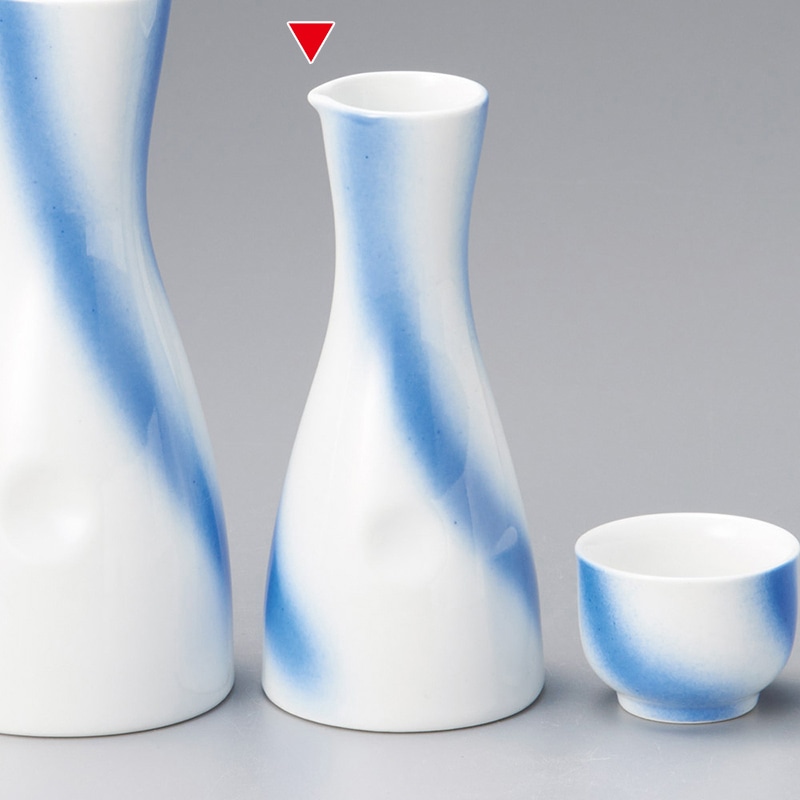 山万 33943-550 吹墨切立片ペコ徳利(小) 1個(ご注文単位1個)【直送品】