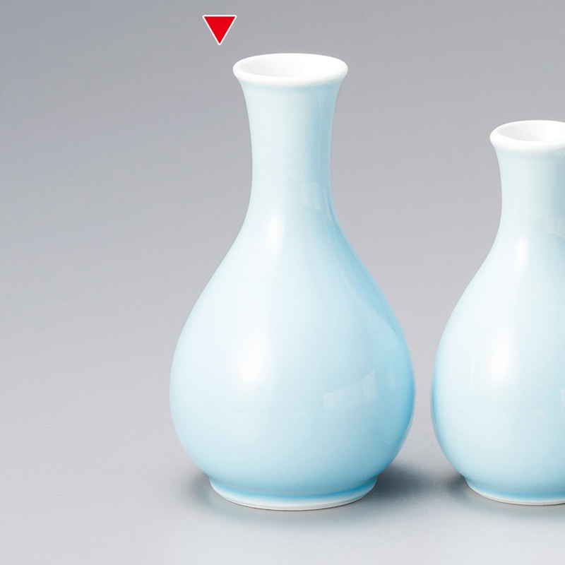 山万 33945-550 水青磁塗分け玉型徳利(大) 1個(ご注文単位1個)【直送品】