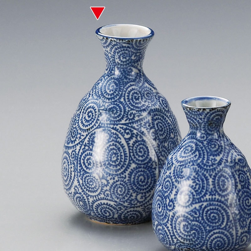 山万 33910-460 古染蛸唐草2号徳利 1個(ご注文単位1個)【直送品】