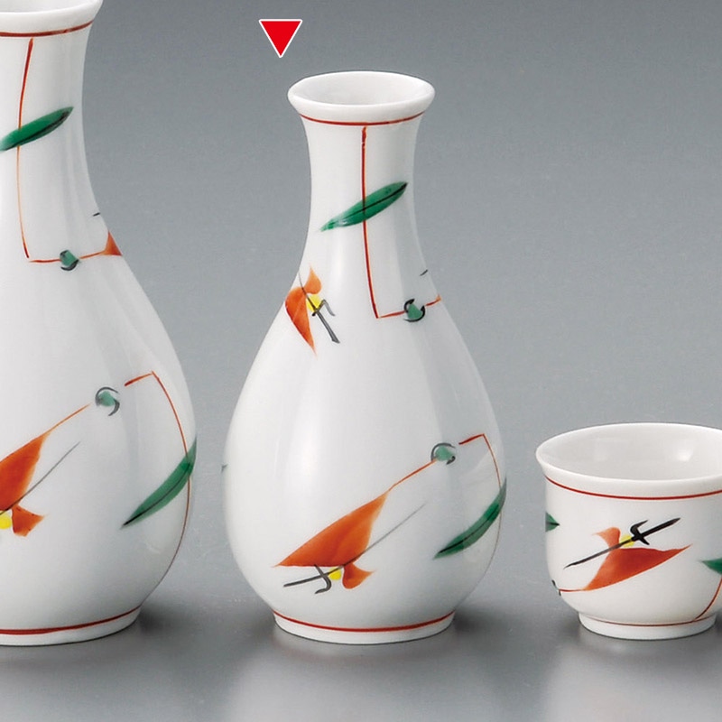 山万 33918-550 赤絵つゆ草徳利(小) 1個(ご注文単位1個)【直送品】