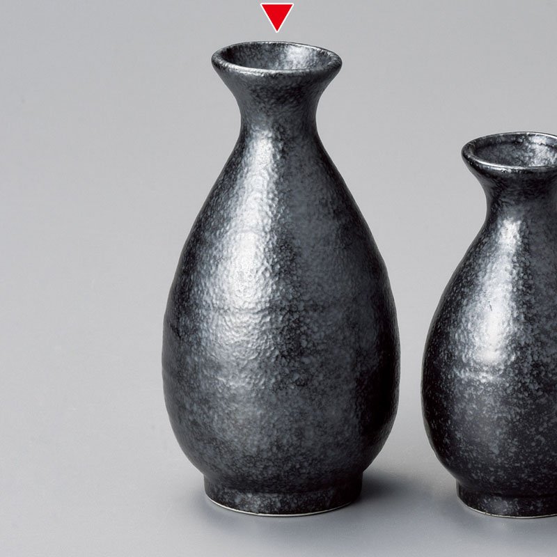 山万 33935-460 銀黒2号徳利 1個(ご注文単位1個)【直送品】