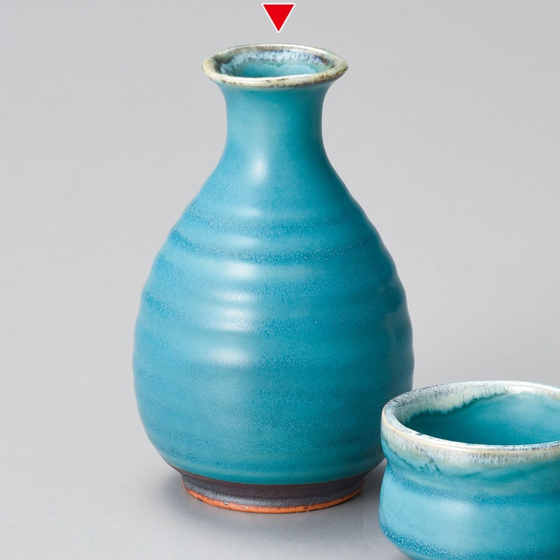 山万 33848-570 トルコブルー徳利大 1個（ご注文単位1個）【直送品】