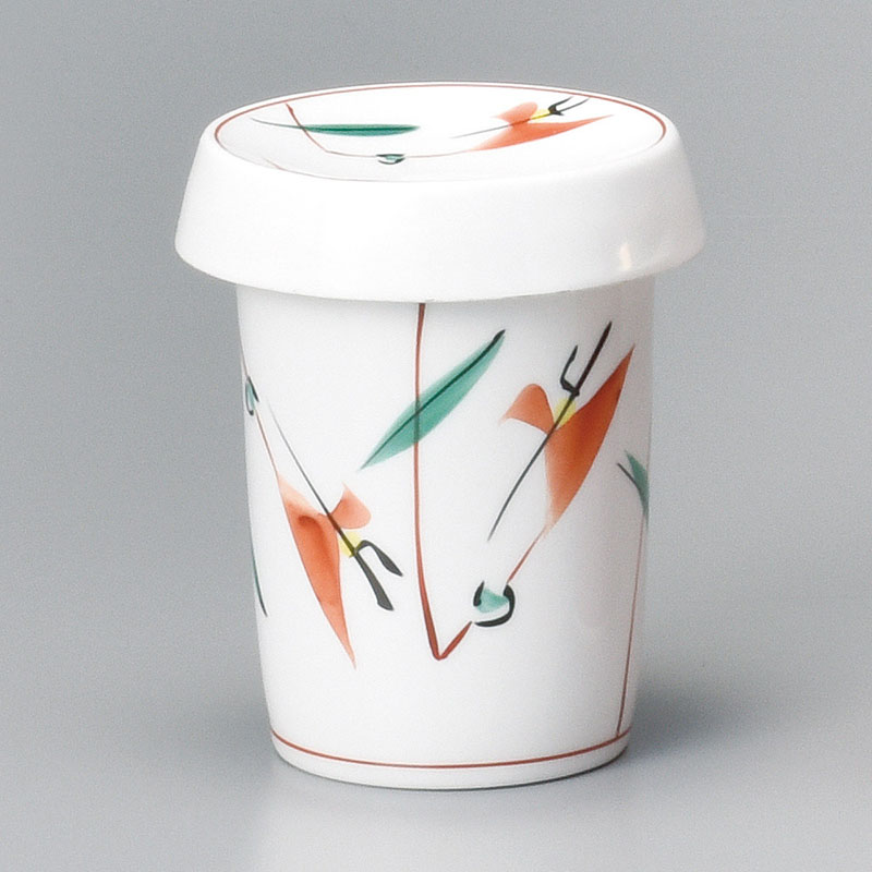 山万 34401-550 赤絵つゆ草ひれ酒 1個（ご注文単位1個）【直送品】