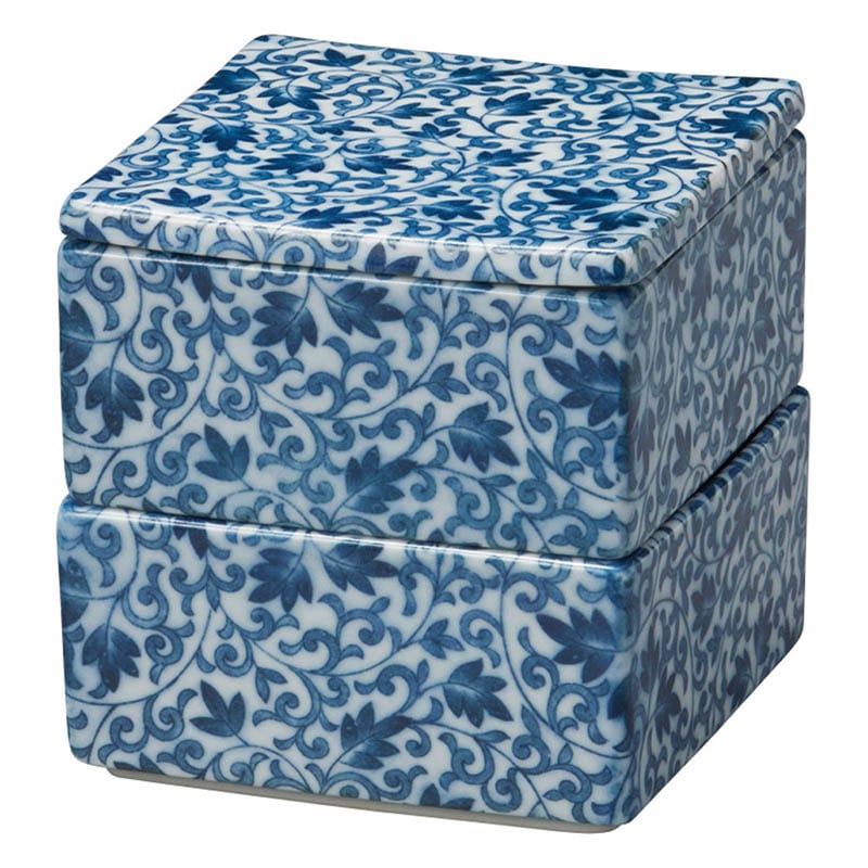 山万 35212-570 みじん唐草二段重 1個（ご注文単位1個）【直送品】