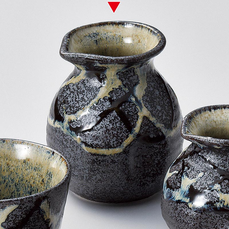 山万 36425-100 伊賀うのふ乱十草二合そば徳利 1個（ご注文単位1個）【直送品】