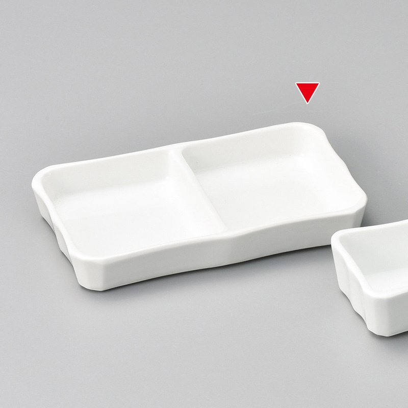 山万 36824-430 白磁二品皿大) 1個（ご注文単位1個）【直送品】