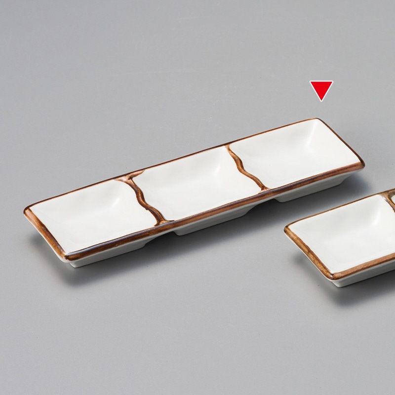 山万 36923-580 茶渕三品盛 1個（ご注文単位1個）【直送品】