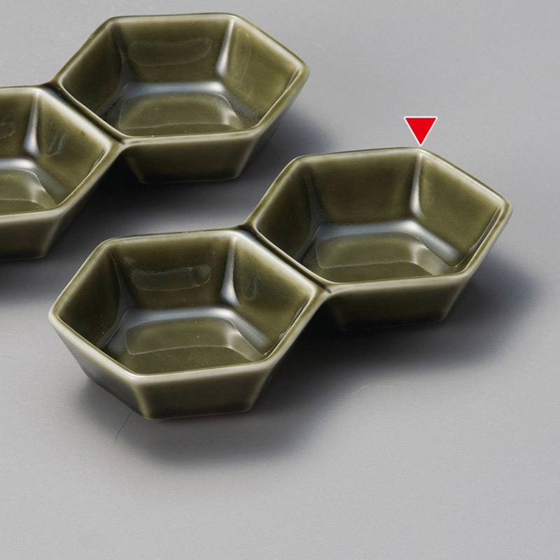 山万 37112-580 織部六角2連 1個（ご注文単位1個）【直送品】