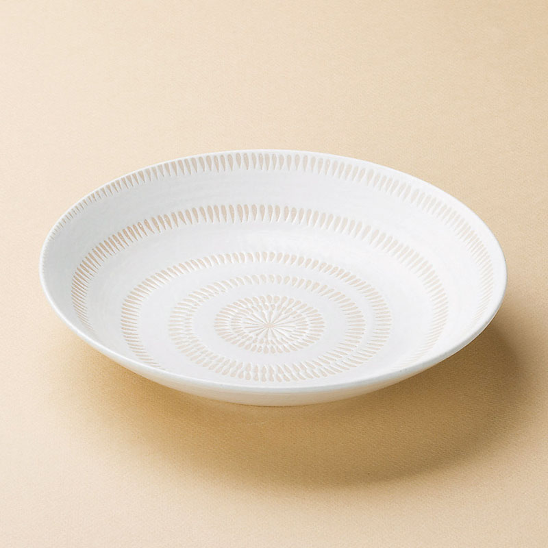 山万 37320-020 かんな丸7.5多用皿 1個（ご注文単位1個）【直送品】