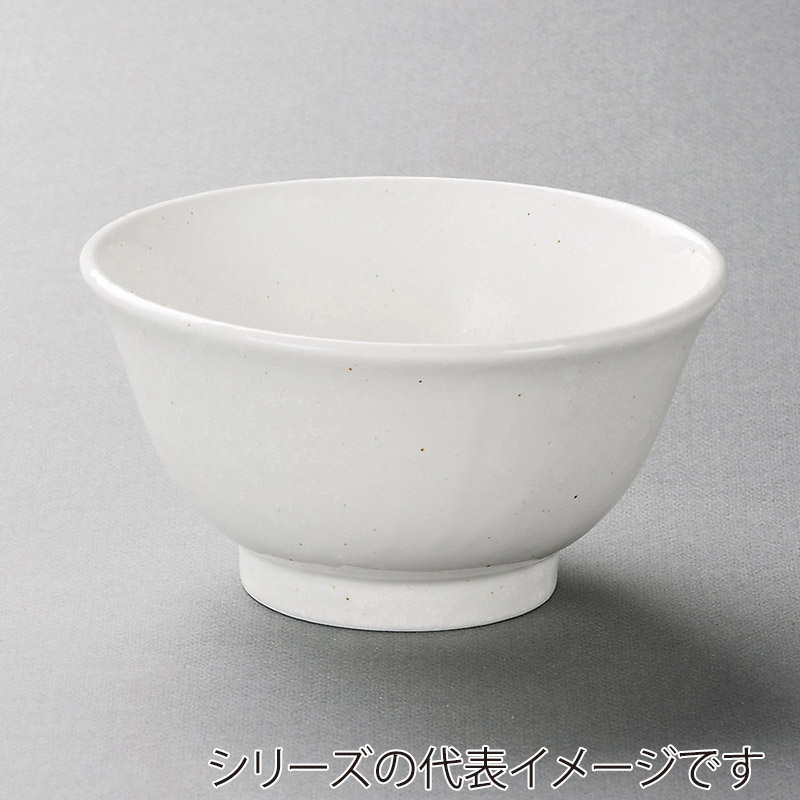 山万 37821-020 美濃粉引白反深口6.3丼 1個（ご注文単位1個）【直送品】