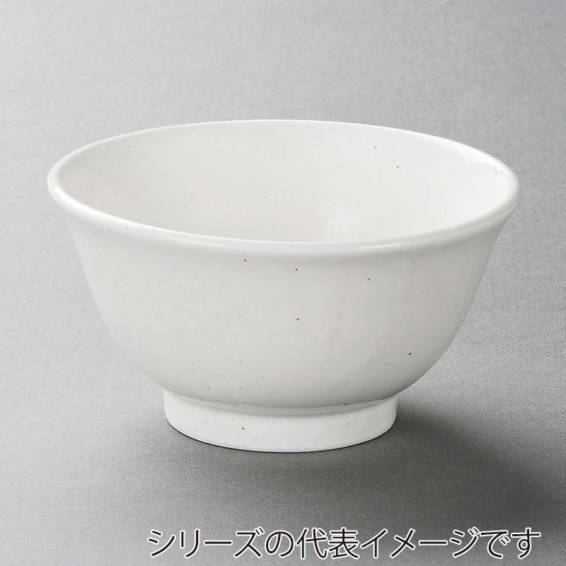 山万 37818-020 美濃粉引白反深口5.5丼 1個（ご注文単位1個）【直送品】