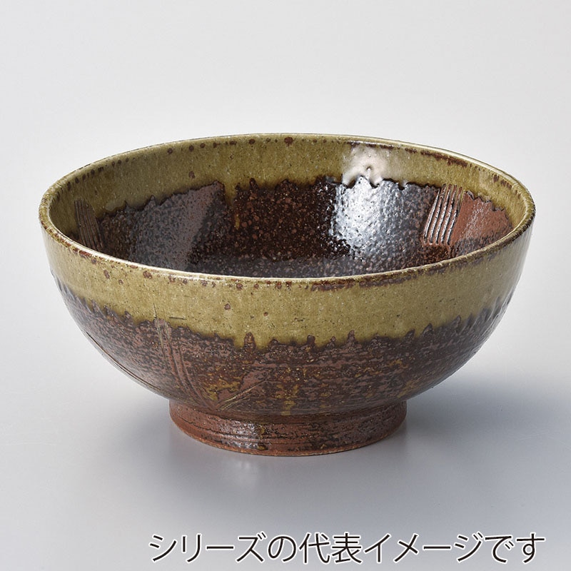 山万 38005-180 備前流し7.0深口丼 1個（ご注文単位1個）【直送品】