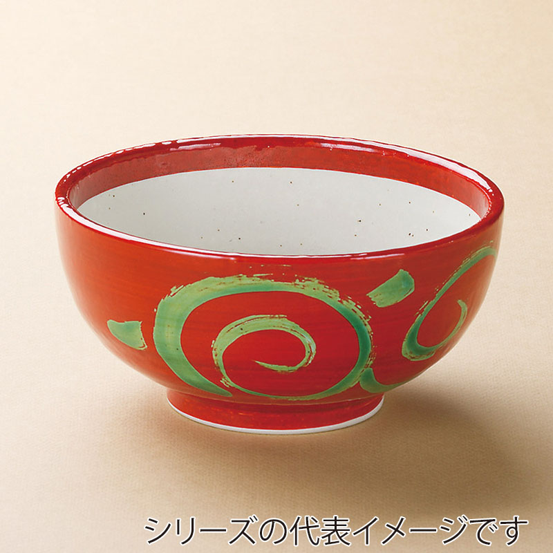 山万 38419-440 ぐるり赤まき唐草4.8丼 1個（ご注文単位1個）【直送品】