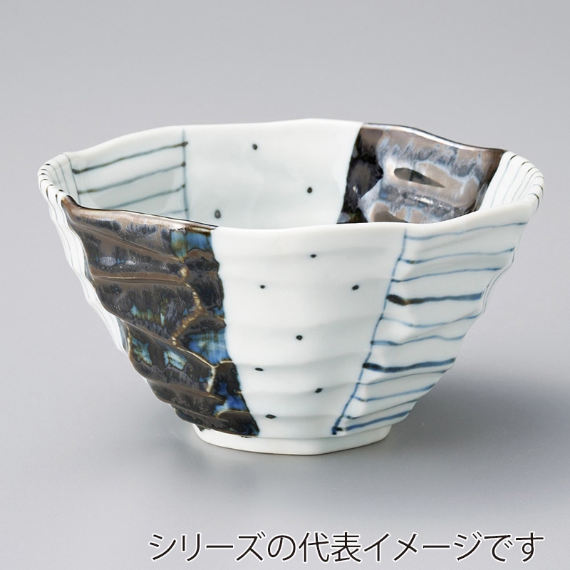 山万 38502-100 唐呉須間取八角小丼 1個（ご注文単位1個）【直送品】