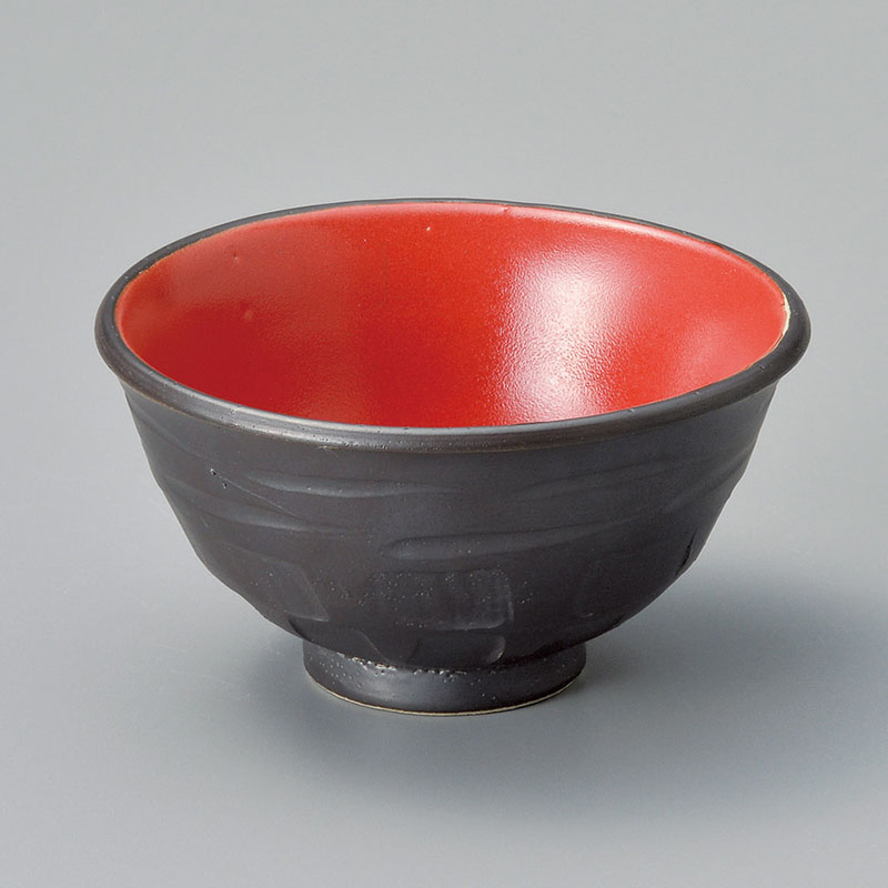 山万 39002-180 赤釉ヌリ分5.0多用丼 1個(ご注文単位1個)【直送品】