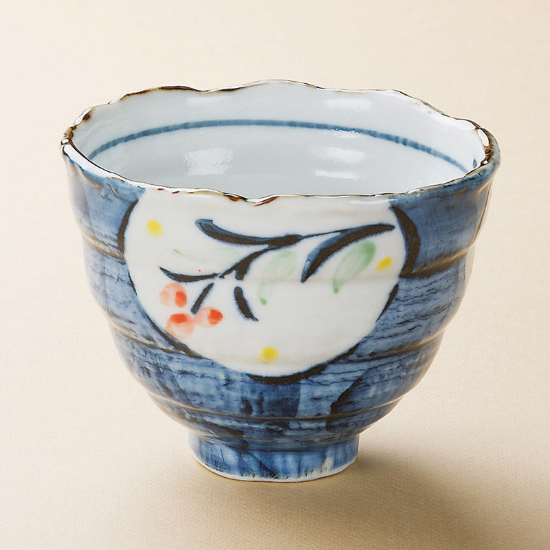 山万 39018-510 ごす濃色絵花小丼 1個(ご注文単位1個)【直送品】
