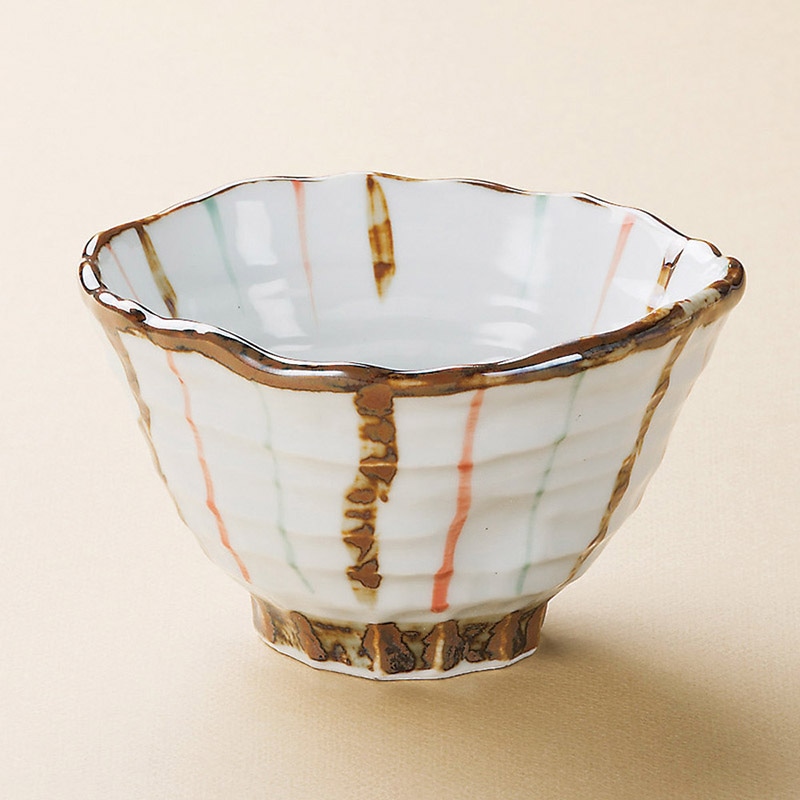 山万 39014-180 三色段十草4.5多用碗 1個(ご注文単位1個)【直送品】