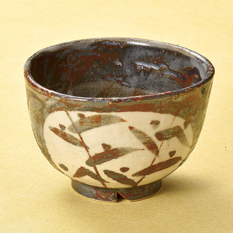 山万 39026-510 鼠志野草紋はま切小丼 1個(ご注文単位1個)【直送品】