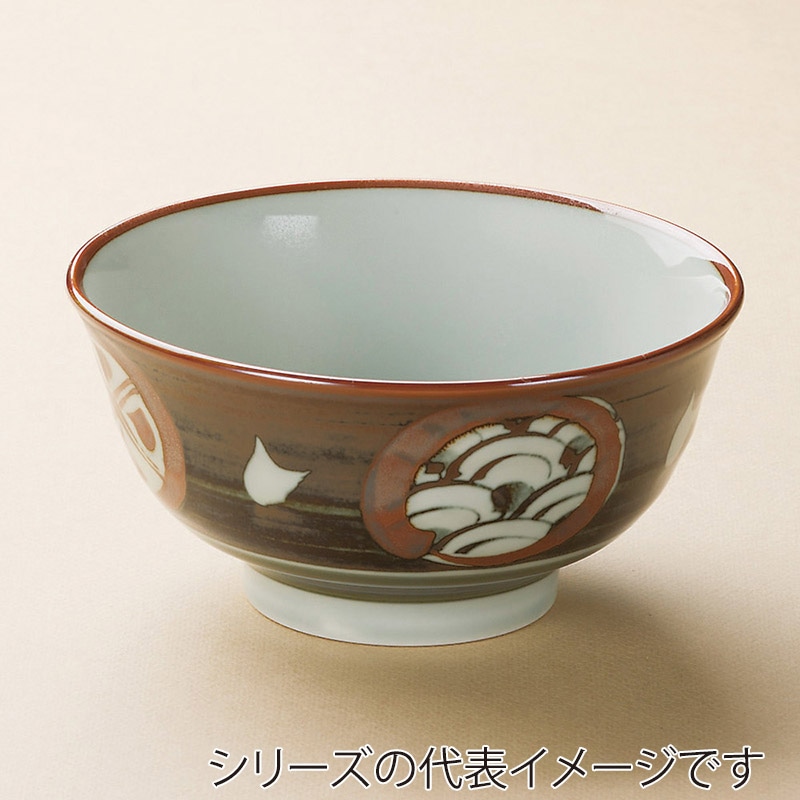 山万 39341-020 サビ丸紋6.5多用丼 1個（ご注文単位1個）【直送品】
