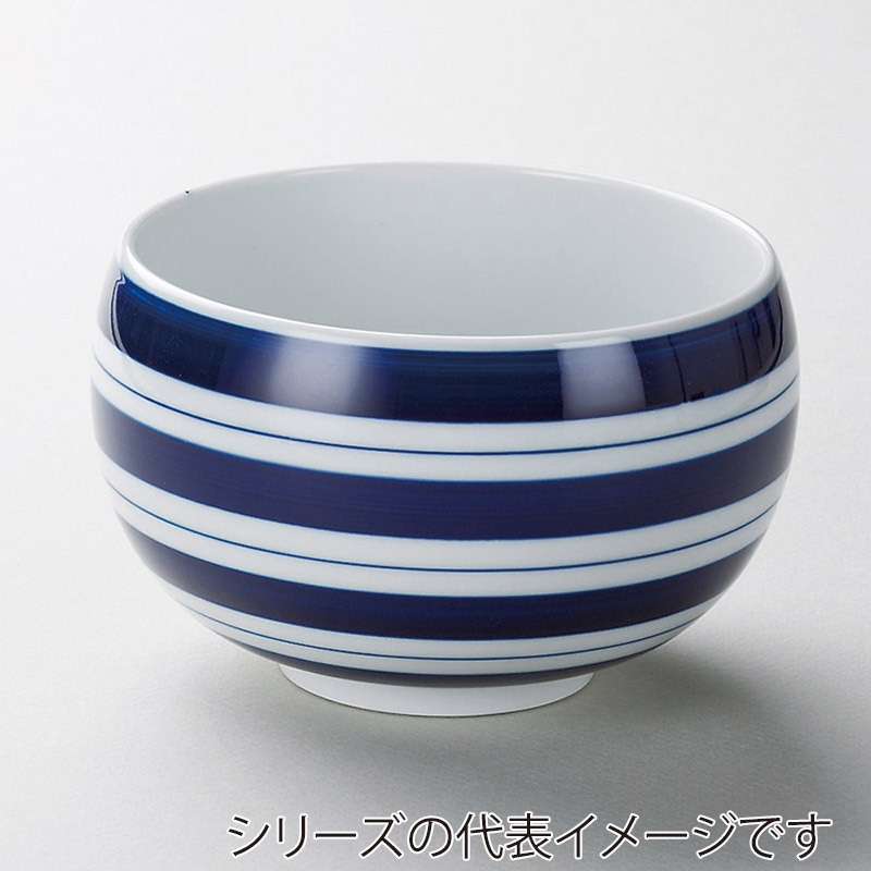 山万 39410-730 ライン(青)お好み碗(有田焼) 1個(ご注文単位1個)【直送品】