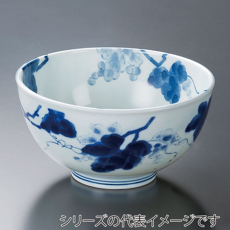 山万 39325-170 藍染ぶどう軽量 4.5丼 1個(ご注文単位1個)【直送品】