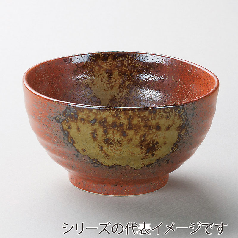 山万 39512-100 赤釉4.0丼 1個(ご注文単位1個)【直送品】