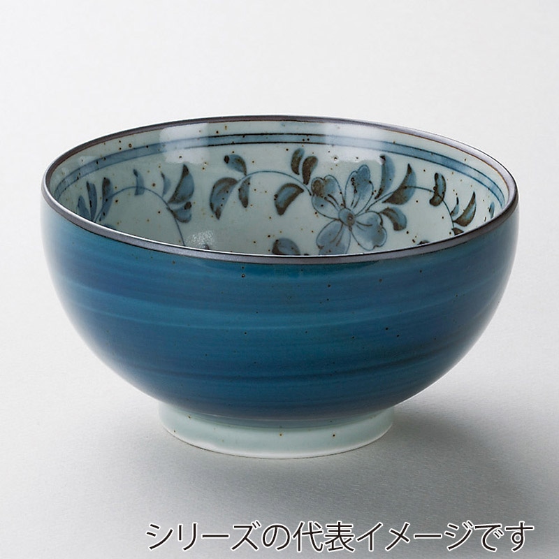 山万 39521-190 呉須巻唐草多用丼 1個(ご注文単位1個)【直送品】
