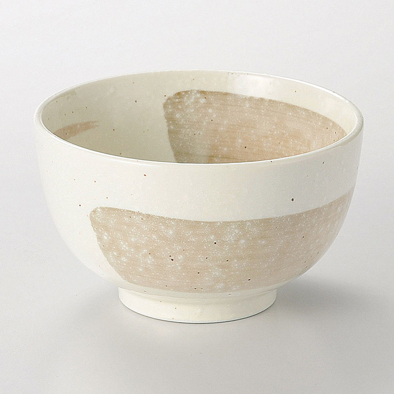 山万 39724-180 粉引茶刷毛4.0京丼 1個(ご注文単位1個)【直送品】