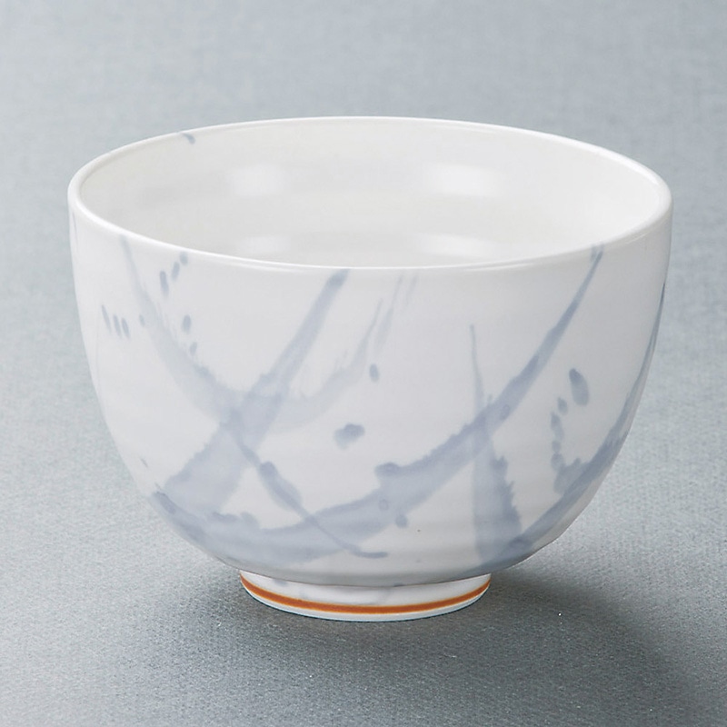山万 39813-140 白マット呉須遊び小丼 1個(ご注文単位1個)【直送品】