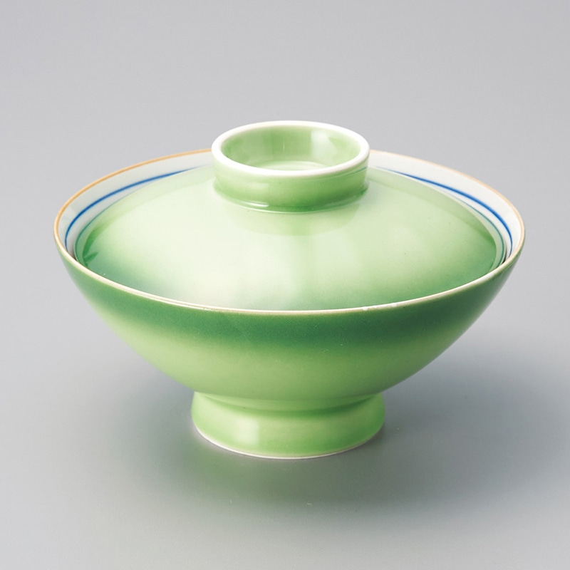 山万 40110-550 緑彩蓋付大茶 1個(ご注文単位1個)【直送品】