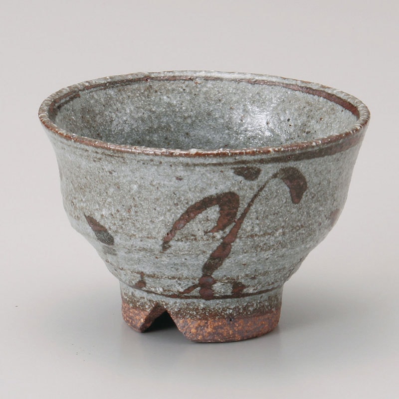 山万 40621-510 砂唐津錆び絵切高台煎茶 1個（ご注文単位1個）【直送品】