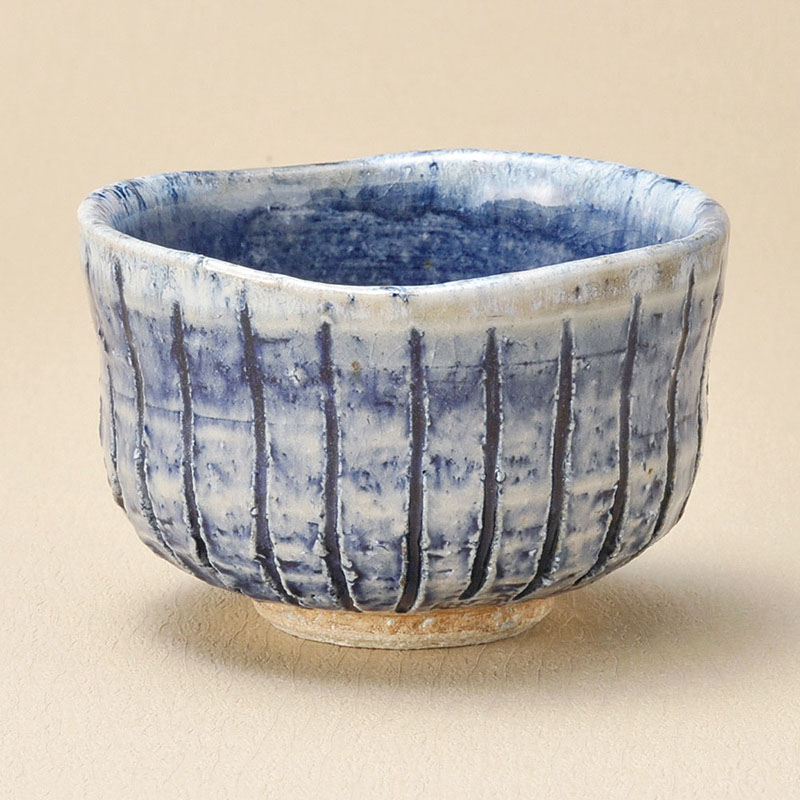山万 40824-510 青均窯削十草彩碗 1個（ご注文単位1個）【直送品】
