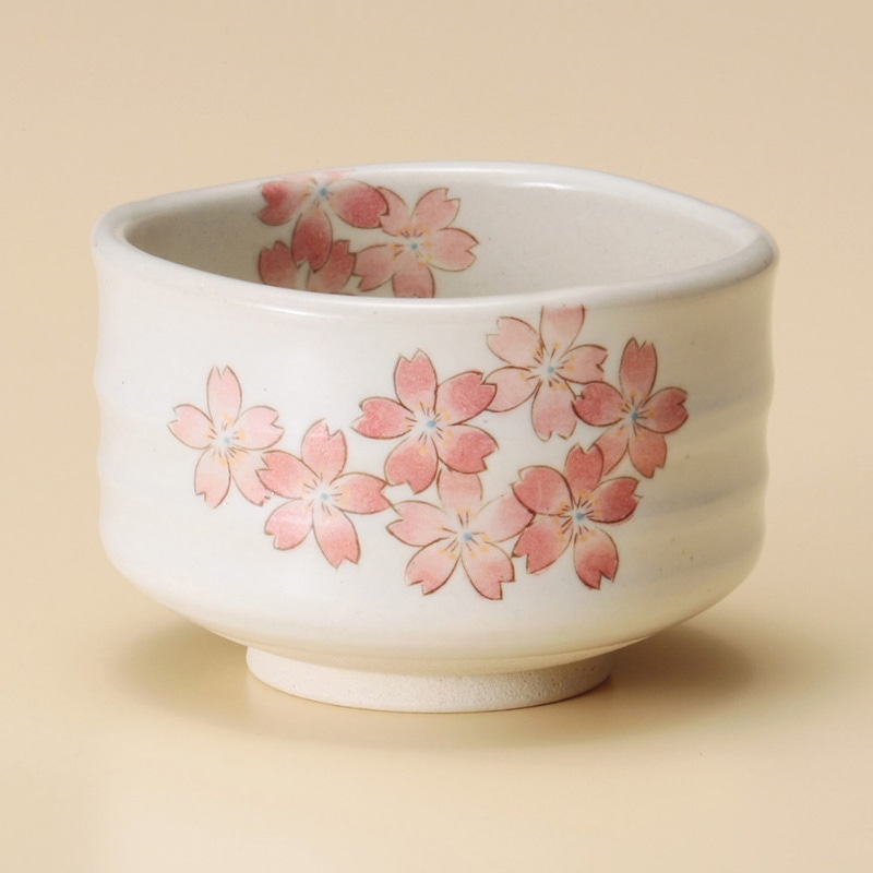 山万 41009-570 うたげ桜抹茶碗 1個（ご注文単位1個）【直送品】