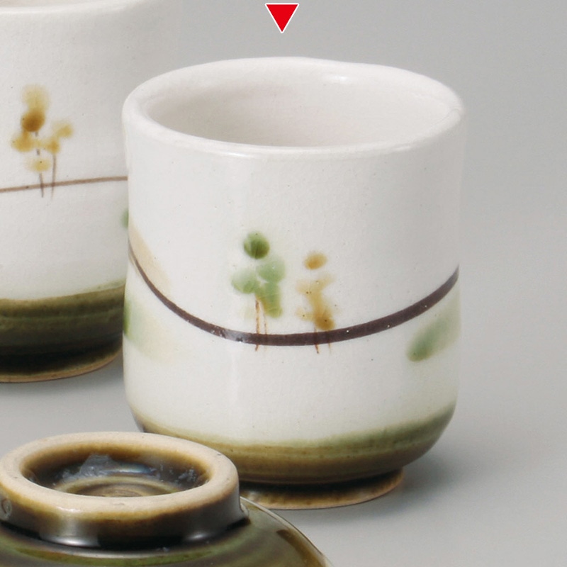 山万 41206-440 粉引風景湯呑(小) 1個（ご注文単位1個）【直送品】