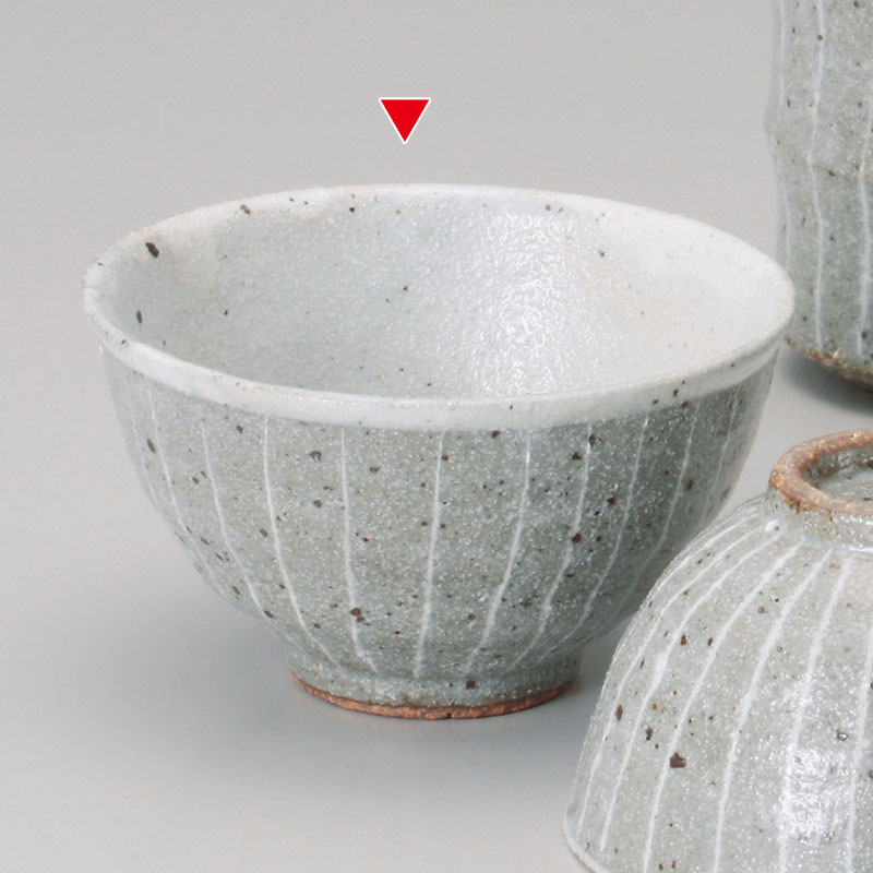 山万 41223-510 唐津白盛十草飯碗 大 1個（ご注文単位1個）【直送品】