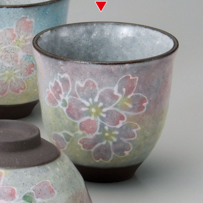 山万 41218-570 一珍桜 湯呑(P) 1個（ご注文単位1個）【直送品】