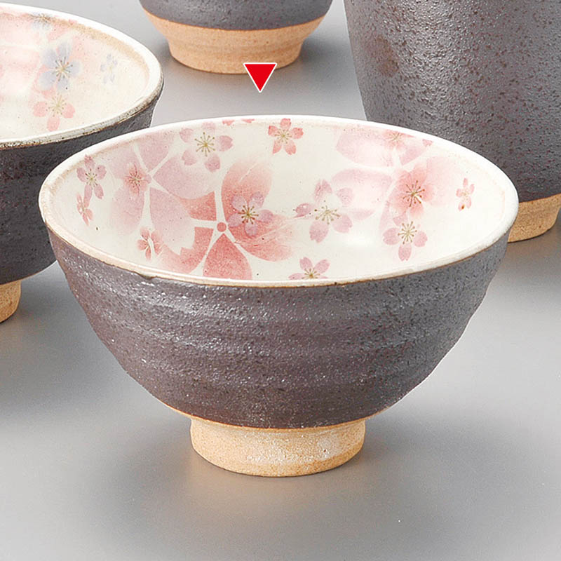 山万 41801-270 粉引舞桜飯碗(ピンク) 1個（ご注文単位1個）【直送品】