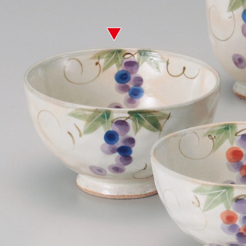 山万 41339-510 粉引ぶどう飯碗 大 1個(ご注文単位1個)【直送品】