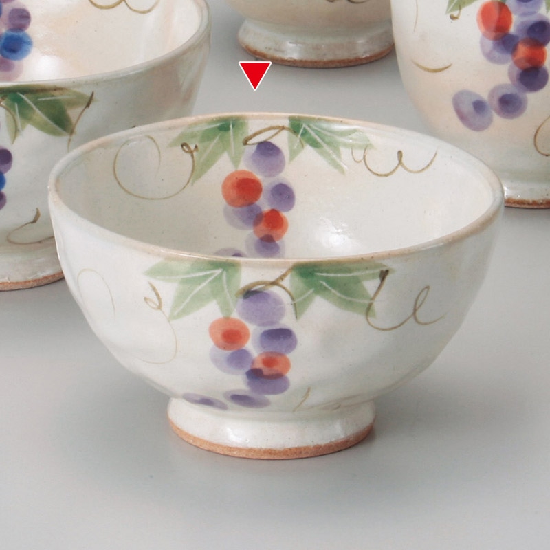 山万 41340-510 粉引ぶどう飯碗 小 1個(ご注文単位1個)【直送品】