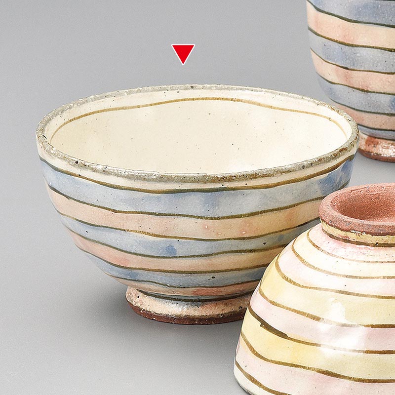 山万 41427-510 こま筋野郎飯碗 大 1個(ご注文単位1個)【直送品】
